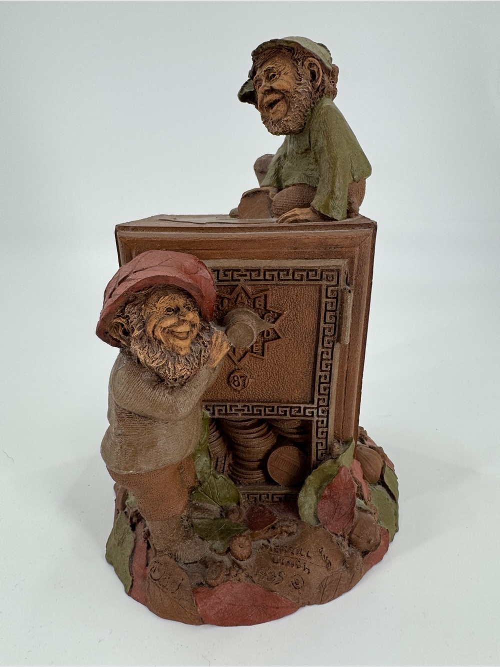 Tom Clark Gnome "Merrill and Lynch" 1985 Bank Vault Safe Figurine